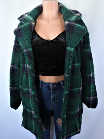 Green Plaid Coat
