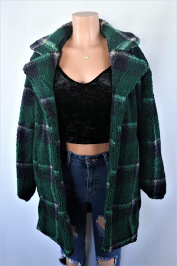 Green Plaid Coat