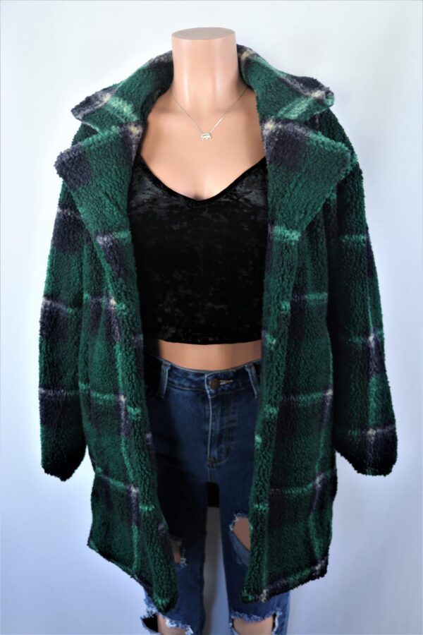 Green Plaid Coat