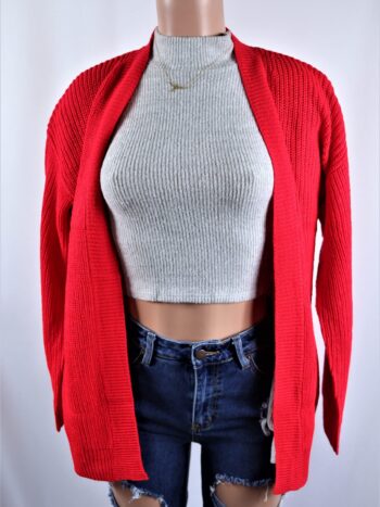 Waffle Knit Cardigan