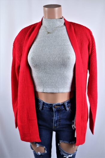 Waffle Knit Cardigan