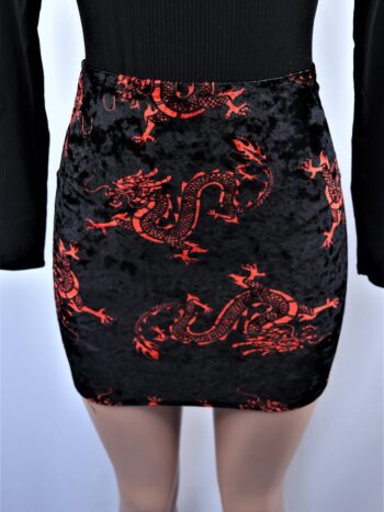 Velvet Dragon Mini Skirt Velvet Dragon Mini Skirt