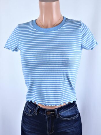 Lettuce Stripe Crop Top Lettuce Stripe Crop Top