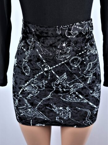 Velvet Constellation Mini Skirt Velvet Constellation Mini Skirt