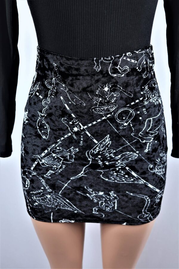 Velvet Constellation Mini Skirt