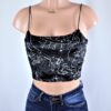 Velvet Constellation Crop Top