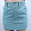Corduroy Button Skirt