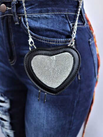 Mini Heart Rhinestone Crossbody Bag Mini Heart Rhinestone Crossbody Bag