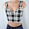 Viv Plaid Crop Top