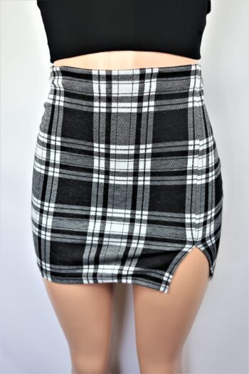 Here For the Plaid Mini Skirt