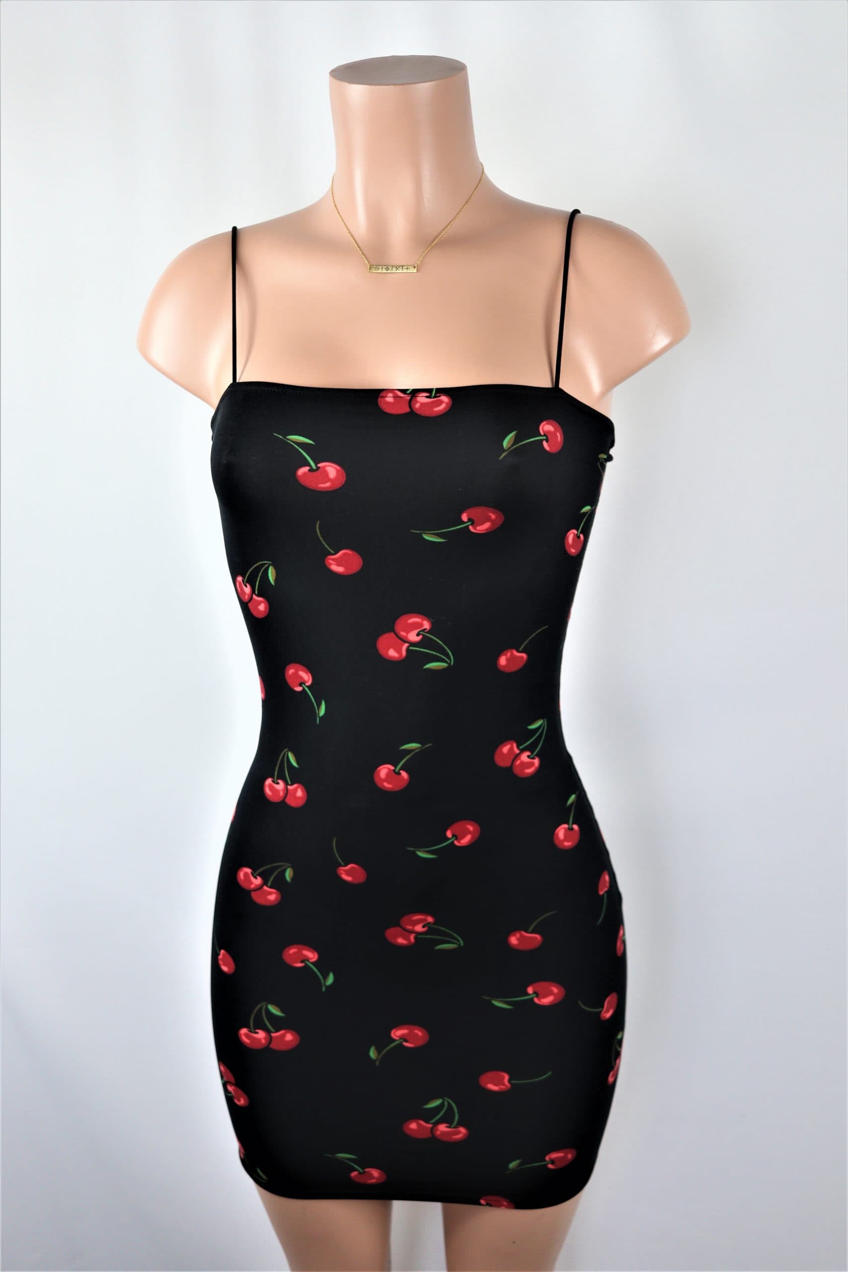 Cherry clearance black dress