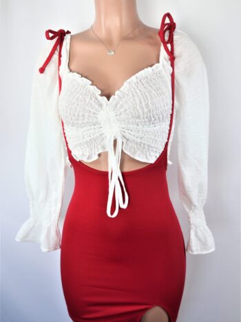 Tied Suspender Skirt