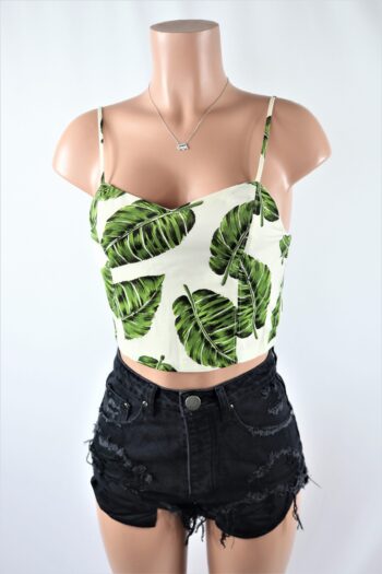 Fallen Leaves Crop Top