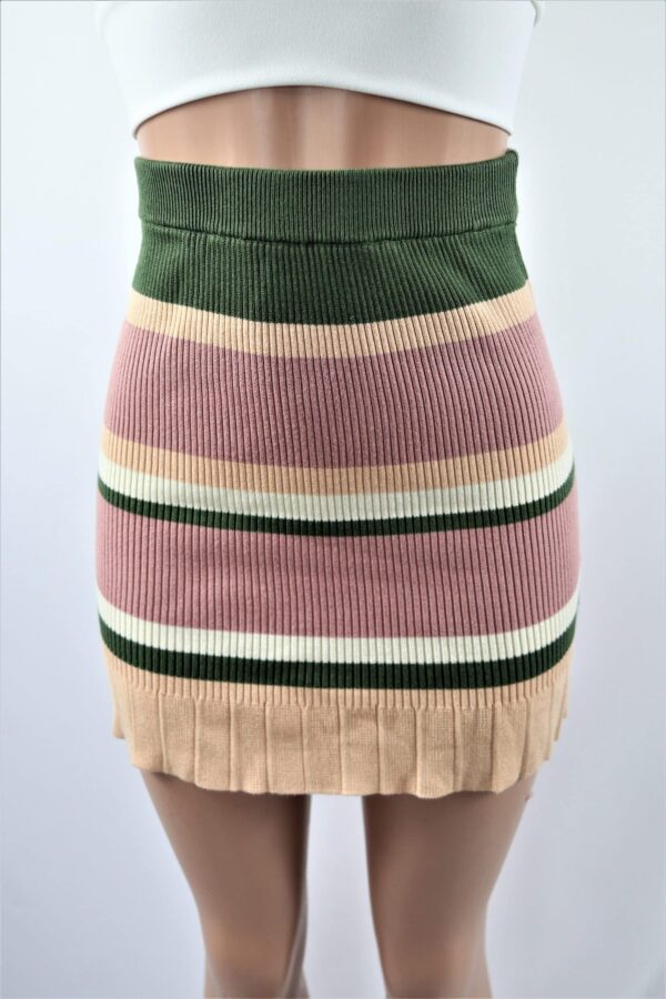 Multi Stripe Skirt