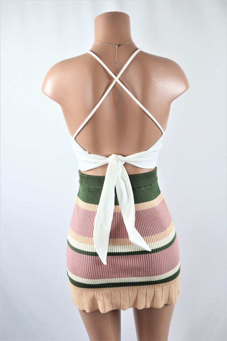 Stripes 3-Way Skirt