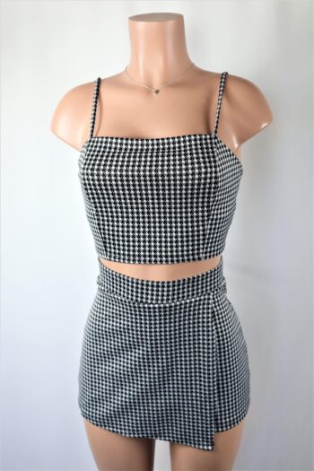 Houndstooth Skort Set