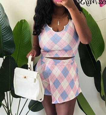 Cara Plaid Skort Set Cara Plaid Skort Set