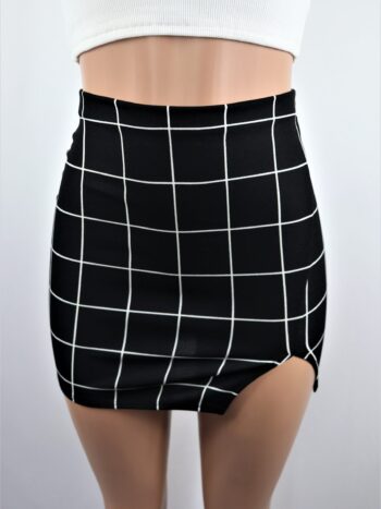 Grid Mini Skirt Grid Mini Skirt
