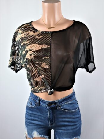Fishnet Camo Top Fishnet Camo Top