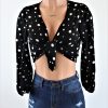 Polka Dot Tied Top