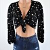 Polka Dot Tied Top