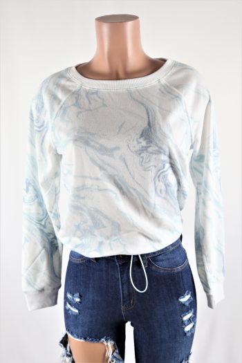 Marble Drawstring Top