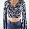 Violet Floral Top
