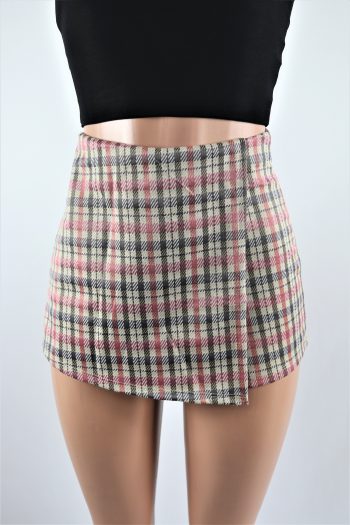Amanda Plaid Skort