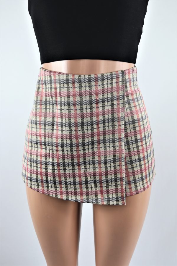 Amanda Plaid Skort