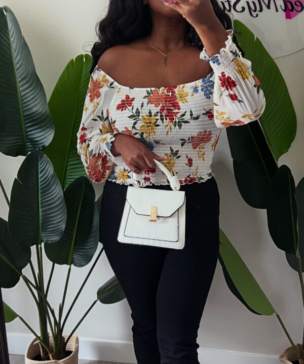 Semi Sheer Floral Top