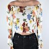 Semi Sheer Floral Top