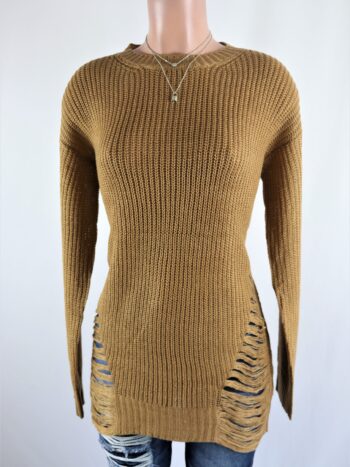 Long Distressed Sweater