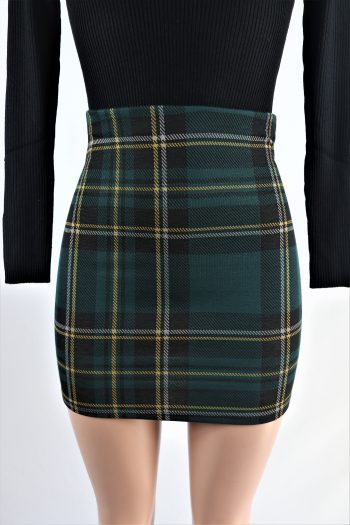 Nora Plaid Skirt