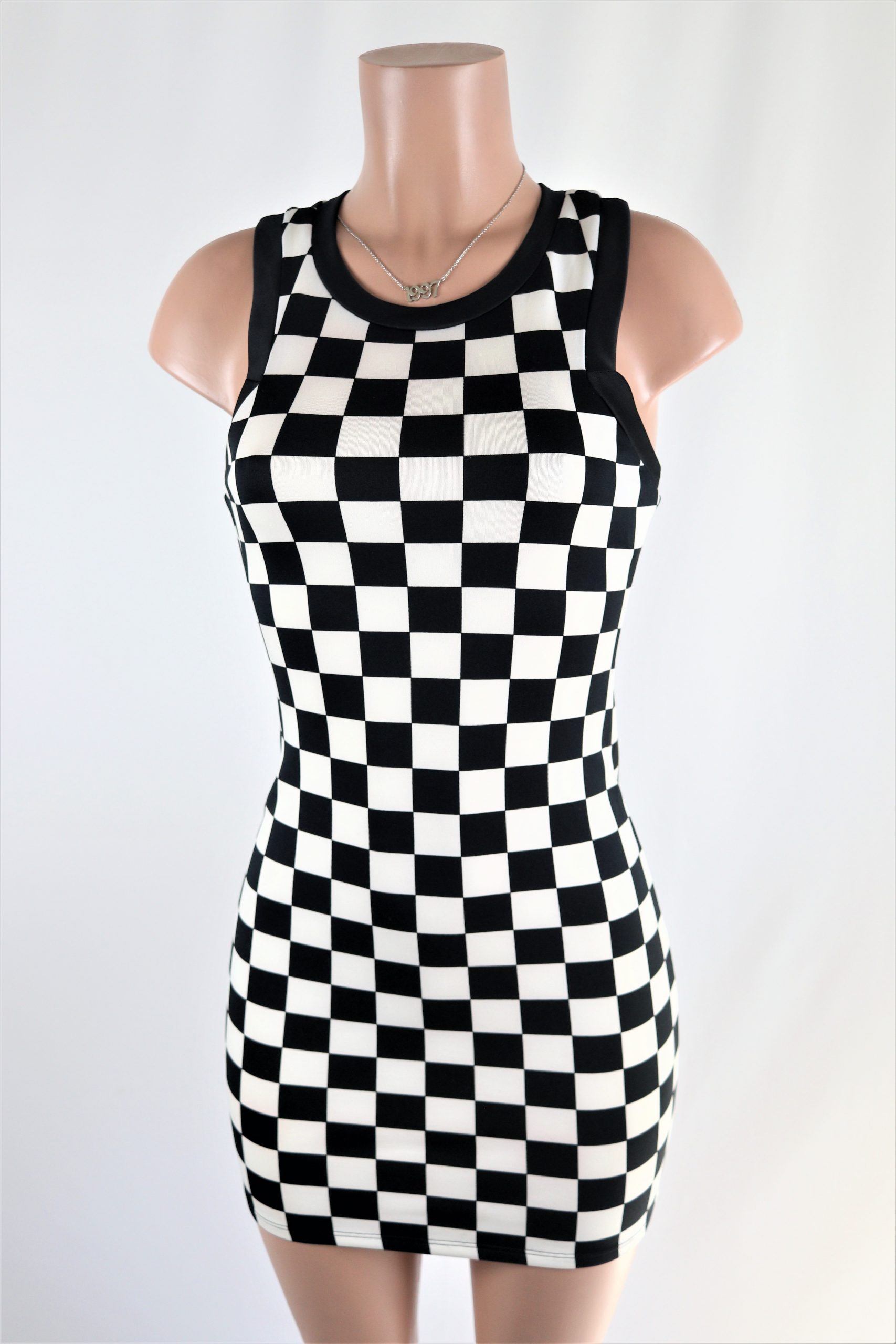Checkered mini Dress - NeedMyStyle
