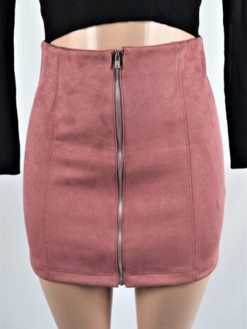 Pink Suede Skirt Pink Suede Skirt