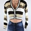 Stripe Knit Sweater Top