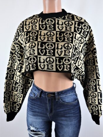 Love Crop Sweater Love Crop Sweater