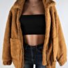 Faux Fur Zipper Jacket