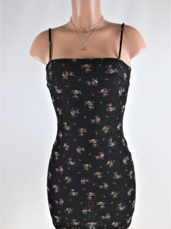 Floral Eyelet Mini Dress