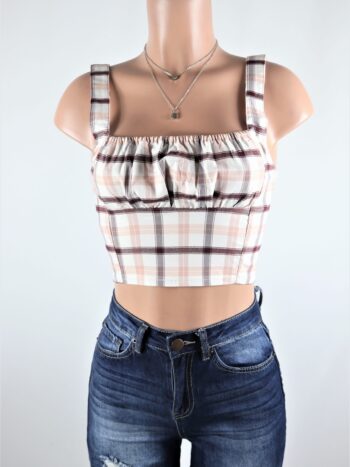 Patty Plaid Crop Top Patty Plaid Crop Top
