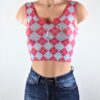 Argyle Notch Top