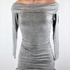 Off The Shoulder Ruched Dress