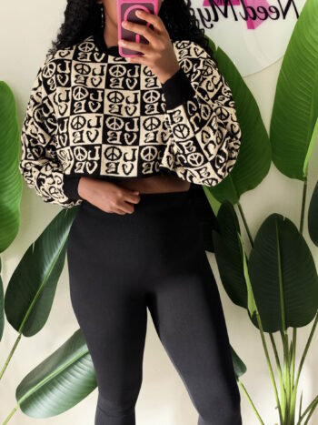 Love Crop Sweater Love Crop Sweater