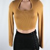 Camel Choker Crop Top