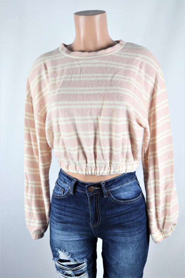 Mel Stripe Crop Top