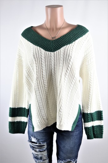 Contrast Sweater