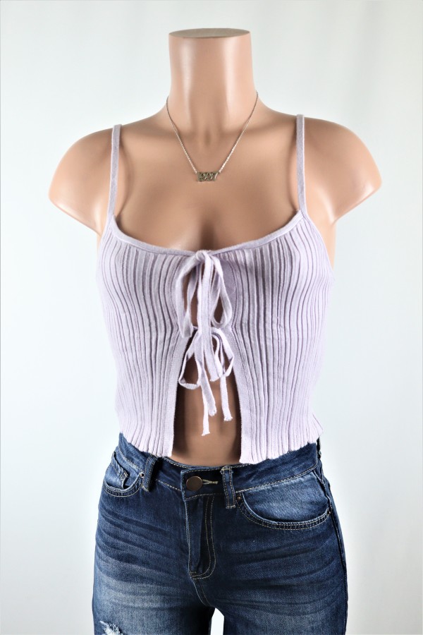 Double Tied Knit Top