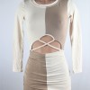 Colorblock Ruched Dress