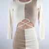 Colorblock Ruched Dress