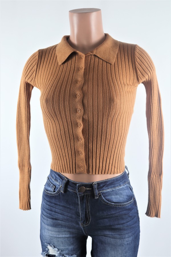 Ribbed Sweater Crop Top